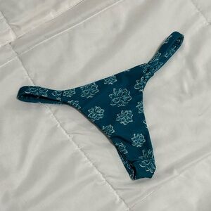 Floral Teal Bikini Bottom RHEA SWIMWEAR
